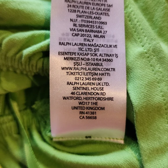 Ralph Lauren apple green top with elastic waist size M - Picture 7 of 8